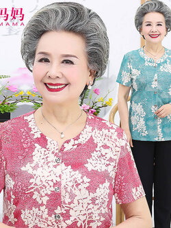 เสื้อคุณยาย เสื้อผู้วัยอายุ60-70ปี เสื้ออาม่า เสื้อผู้สูงอายุ