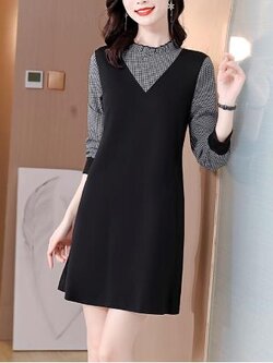 เดรสสีดำสุภาพ เรียบหรู ดูดี เหมาะกับทุกโอกาส | เดรสผู้หญิงแฟชั่นสุภาพ