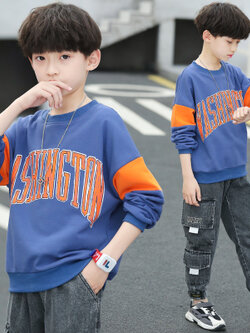 เสื้อยืดเด็กชาย เสื้อผ้าเด็กผู้ชาย เสื้อยืดเด็กผู้ชายสไตล์เกาหลี มีไซส์ 100-160 ใส่ได้ตั้งแต่ 6-12 ปี