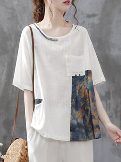 เสื้อเชิ้ตผ้าฝ้ายลินิน ขายเสื้อเชิ้ต ผ้าลินิน เสื้อเชิ้ตผ้าฝ้ายผู้หญิง