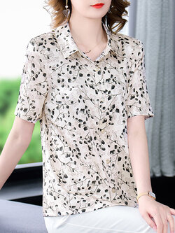 เสื้อชีฟอง เสื้อแฟชั่นสุภาพสตรีวัยผู้ใหญ่ มีไซต์ อก34นิ้ว-43นิ้ว