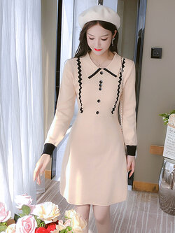 เดรสวัยรุ่น เดรสลูกไม้ชีฟอง By Meiyi women's clothing