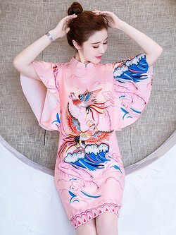 ชุดเดรสคอจีนสวยๆ ชุดแซกคอจีน ลูกไม้ ชุดคอจีนสวยๆ เสื้อกี่เพ้า คอจีน