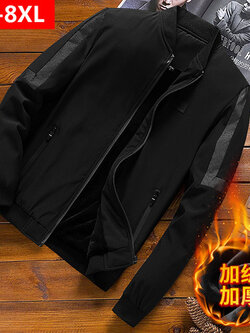 เสื้อคลุมแจ็คเก็ต เสื้อกันหนาวคนอ้วน M-8XL