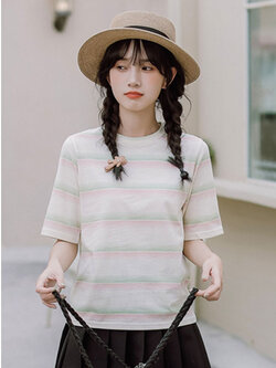 เสื้อผ้าวัยรุ่นเกาหลี เสื้อยืดวัยรุ่นผู้หญิง มีขนาด S M L XL