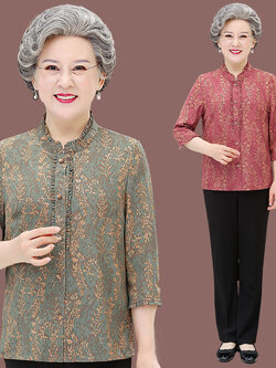 เสื้อคุณยาย เสื้อผู้วัยอายุ60-70ปี มีขนาด L-4XL(อกประมาณ35-45นิ้ว)