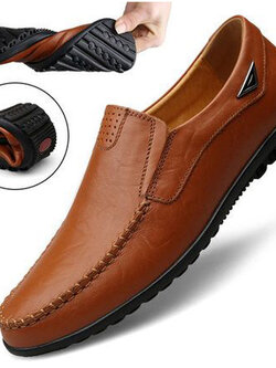 รองเท้าโลฟเฟอร์ชาย รองเท้าผู้ชาย รองเท้าแฟชั่นชาย รองเท้าหนังผู้ชาย Men Loafer Slip-On Shoes