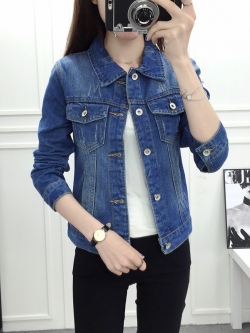 JY22663#ยีนส์ผู้หญิงเทห์ๆ*ช่วงอก*S:84/M:88/L:92/XL:96/2XL:100/3XL:104/4XL:108เซนติเมตร(33/34/36/37/39/40/42นิ้ว)