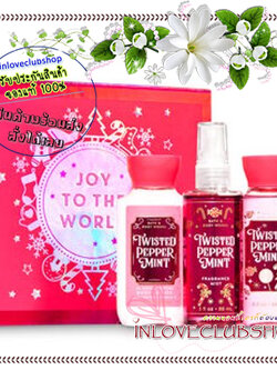 Bath & Body Works / Travel Size Body Care Gift Box (Twisted Peppermint)