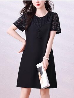 เดรสสีดำสุภาพ เรียบหรู ดูดี เหมาะกับทุกโอกาส | เดรสผู้หญิงแฟชั่นสุภาพ