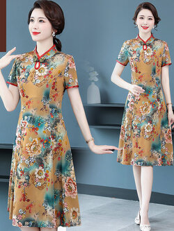 เดรสวัยผู้ใหญ่40-60ปี เดรสคุณแม่ ชุดเดรสทำงานวัยผู้ใหญ่ แบรนด์ MAMA DRESS