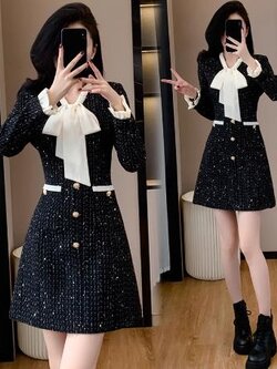 เดรสสีดำสุภาพ เรียบหรู ดูดี เหมาะกับทุกโอกาส | เดรสผู้หญิงแฟชั่นสุภาพ