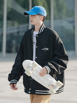 เสื้อแจ็คเก็ตเบสบอล เสื้อคลุม เสื้อแขนยาวสไตล์เกาหลี