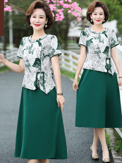 เสื้อผ้าคุณแม่วัย 60 เสื้อคนแก่ผู้หญิงวัย60