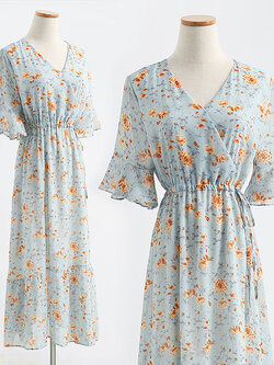 เดรสชีฟอง เดรสลายดอกไม้ Fairy House