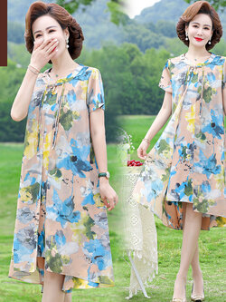 เสื้อผ้าคุณแม่วัย 60 เสื้อคนแก่ผู้หญิงวัย60