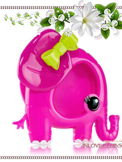 Bath & Body Works / Car Fragrance Holder (Pink Elephant) *Visor Clip