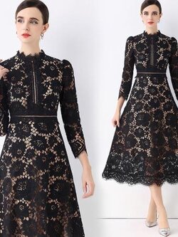 เดรสสีดำสุภาพ เรียบหรู ดูดี เหมาะกับทุกโอกาส | เดรสผู้หญิงแฟชั่นสุภาพ