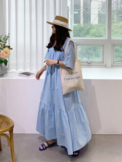 เดรสเกาหลีหลวมๆใส่สบาย By Yiliansu