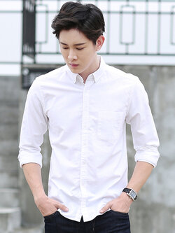 เสื้อเชิ้ตทํางานผู้ชาย แขนยาว