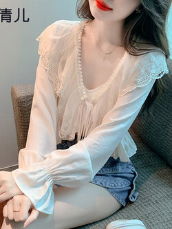 เสื้อลูกไม้ แขนสั้น