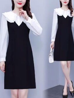 เดรสสีดำสุภาพ เรียบหรู ดูดี เหมาะกับทุกโอกาส | เดรสผู้หญิงแฟชั่นสุภาพ