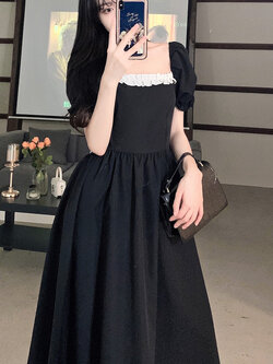 เดรสวัยรุ่น-เดรสคนอ้วนวัยรุ่น L-4XL(อก38-46 นิ้ว)