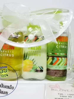 Bath & Body Works / Travel Size Body Care Bundle (Fresh Brazil Citrus) *Limited Edition