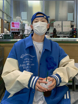 เสื้อแจ็คเก็ตเบสบอล เสื้อคลุม เสื้อแขนยาวสไตล์เกาหลี