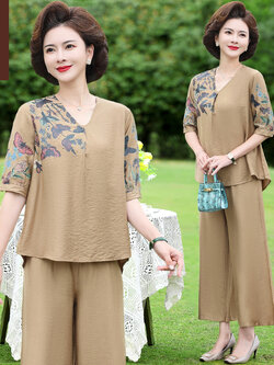 เสื้อผ้าคุณแม่วัย 60 เสื้อคนแก่ผู้หญิงวัย60