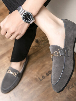 รองเท้าหนังผู้ชาย มีไซส์39-44 รองเท้าโลฟเฟอร์ชาย Slip-On Shoes