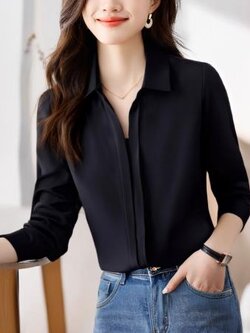 เสื้อสีดำสุภาพ เรียบหรู ดูดี เหมาะกับทุกโอกาส | เสื้อผู้หญิงสุภาพ
