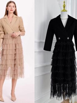 เดรสสีดำสุภาพ เรียบหรู ดูดี เหมาะกับทุกโอกาส | เดรสผู้หญิงแฟชั่นสุภาพ