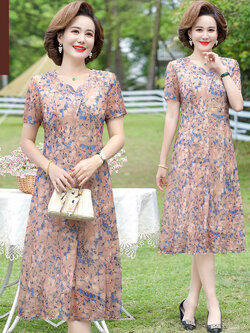 เดรสวัยผู้ใหญ่40-60ปี เดรสคุณแม่ ชุดเดรสทำงานวัยผู้ใหญ่ แบรนด์ MAMA DRESS