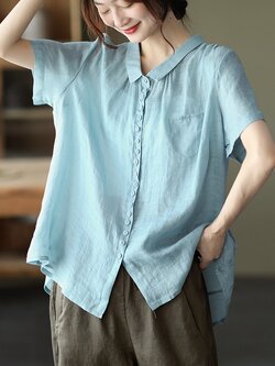 เสื้อลินิน แบบเสื้อสวยๆ เสื้อผ้าฝ้ายลินิน เสื้อเชิ้ตผ้าลินิน