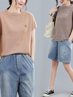 เสื้อผ้าฝ้าย เสื้อผ้าลินิน สไตล์ฤดูร้อน BY Lian Zhi Cotton and linen art สไตล์VINTAGE มีขนาดไซส์อกประมาณ 35-40 นิ้ว