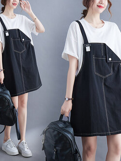 เสื้อลินินคนอ้วน เสื้อทีเชิ้ตคนอ้วนผู้หญิง เสื้อทีเชิ้ตตัวใหญ่ By Literary Plus size