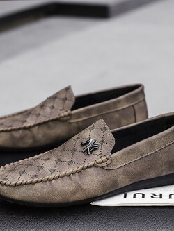 รองเท้าโลฟเฟอร์ชาย รองเท้าผู้ชาย รองเท้าแฟชั่นชาย รองเท้าหนังผู้ชาย Men Loafer Slip-On Shoes