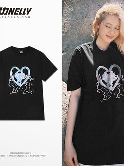 เสื้อยืดคอกลม ผู้ชาย เสื้อยืดผู้ชายเกาหลี เสื้อยืดเกาหลี แบรนด์ NELLY