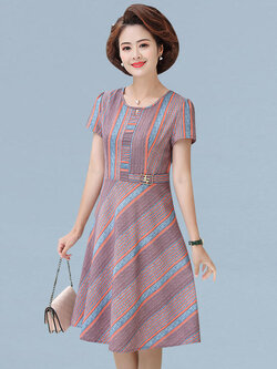 เดรสวัยผู้ใหญ่40-60ปีเดรสคุณแม่