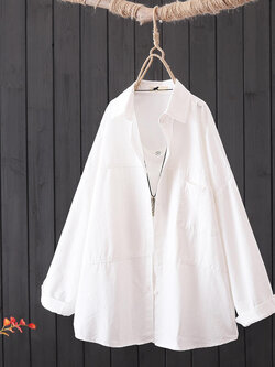 แบบเสื้อสวยๆ เสื้อผ้าฝ้ายลินิน เสื้อเชิ้ตผ้าลินิน