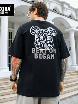 เสื้อยืดผู้ชายอ้วน S-5XL(อกเสื้อ39-51นิ้ว)