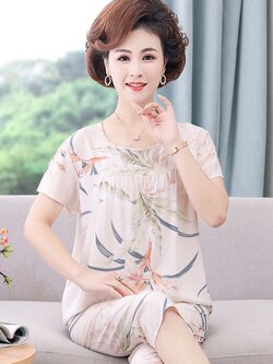 ชุดนอนคุณแม่ ชุดนอนบิ๊กไซส์ ชุดนอนคุณแม่ ชุดนอนคุณย่า ชุดนอนคุณยาย