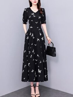 เดรสสีดำสุภาพ เรียบหรู ดูดี เหมาะกับทุกโอกาส | เดรสผู้หญิงแฟชั่นสุภาพ