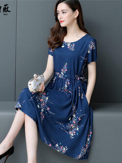 เดรสวัยผู้ใหญ่40-60ปีเดรสคุณแม่