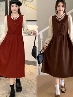 เดรสสาวอวบ มีไซส์ L-4XLอกเสื้อ 38-47 นิ้ว ใส่ได้ทั้งสาวหุ่นดีน่ารักจนถึงสาวอวบพลัสไซส์ จัดส่งฟรี! ทักแชทสั่งซื้อ