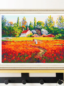 ชุดปักครอสติช รูปบ้าน สอบถามขนาดและสั่งซื้อได้ที่ LINE