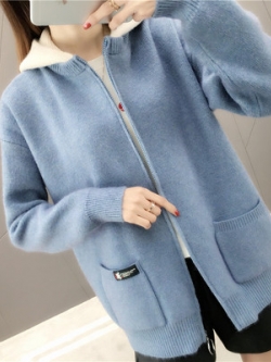 เสื้อกันหนาวเสื้อไหมพรม ฟรีไซส์