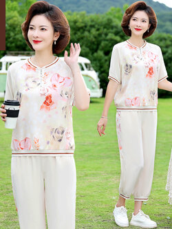 เสื้อผ้าคุณแม่วัย 60 เสื้อคนแก่ผู้หญิงวัย60