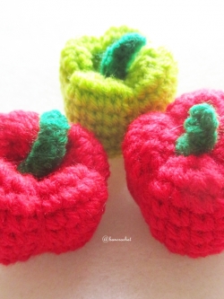 พริกหวานถักโครเชต์ Bell pepper crochet